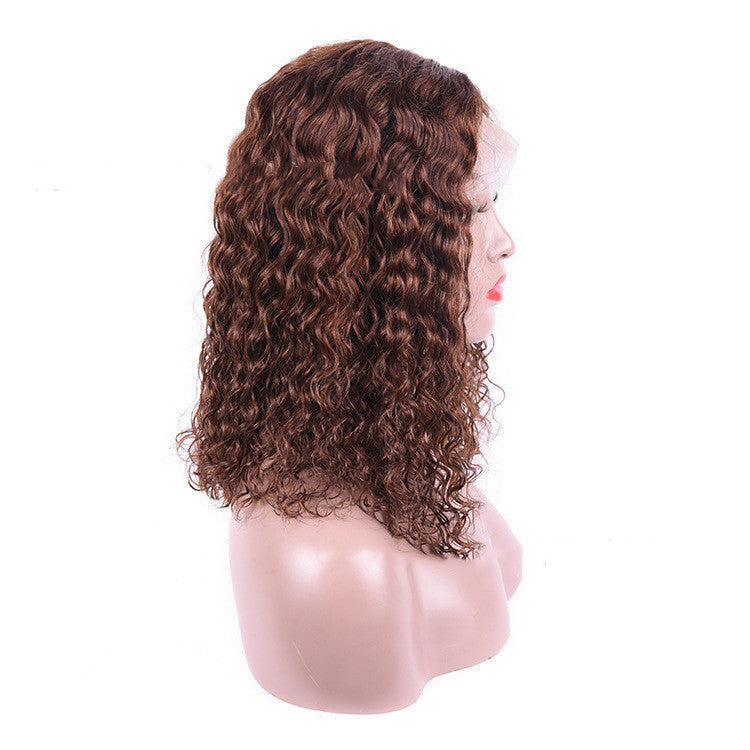 100% Human Hair Bob Lace Wig – 150% Density Water Wave | Natural & Full Look