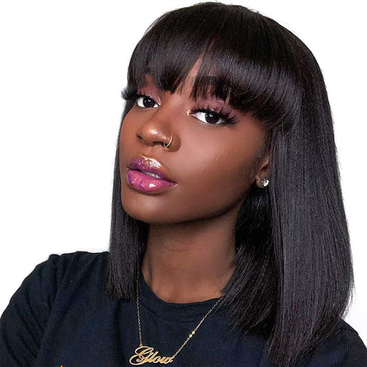 Ultimate 10 inch Full Wig: Premium Real Hair for Every Style!