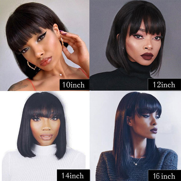 Ultimate 10 inch Full Wig: Premium Real Hair for Every Style!