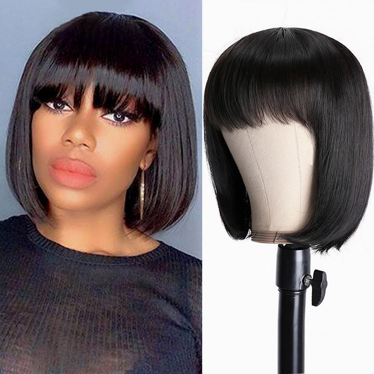 Ultimate 10 inch Full Wig: Premium Real Hair for Every Style!