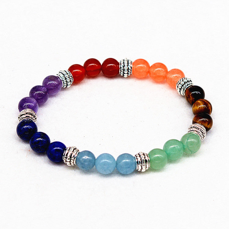 Stone Bracelet: Tiger's Eye, Gold Imperial, Turquoise & Agate