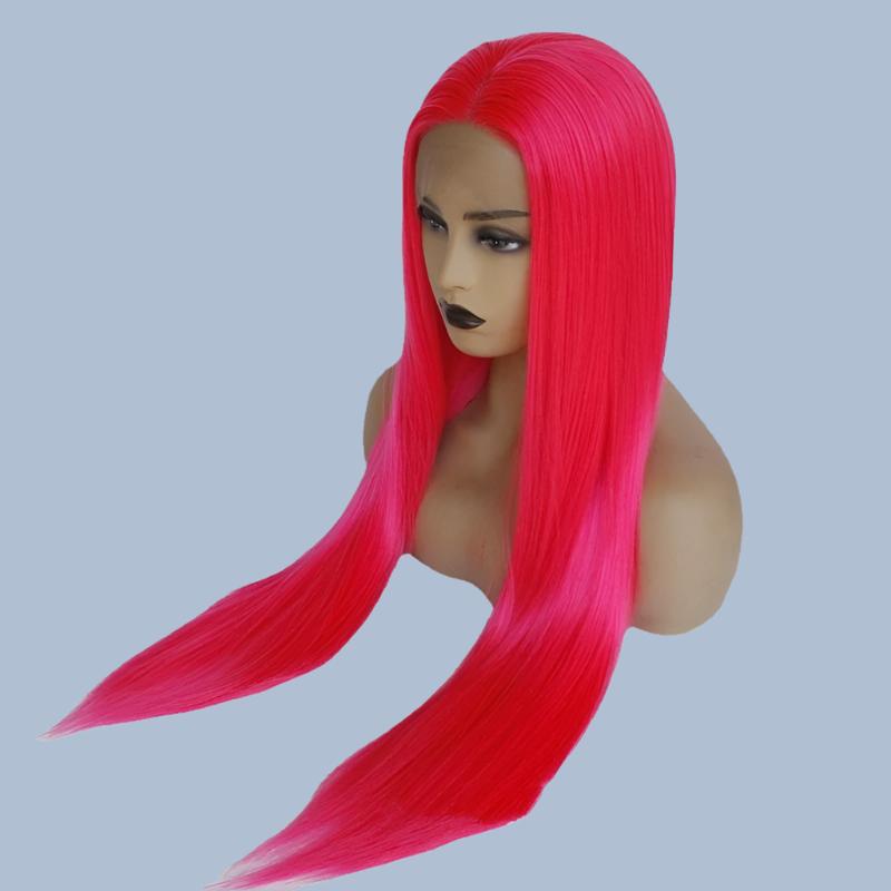 Fluorescent Long Straight Wig - European & American Fashion, Ruili Style