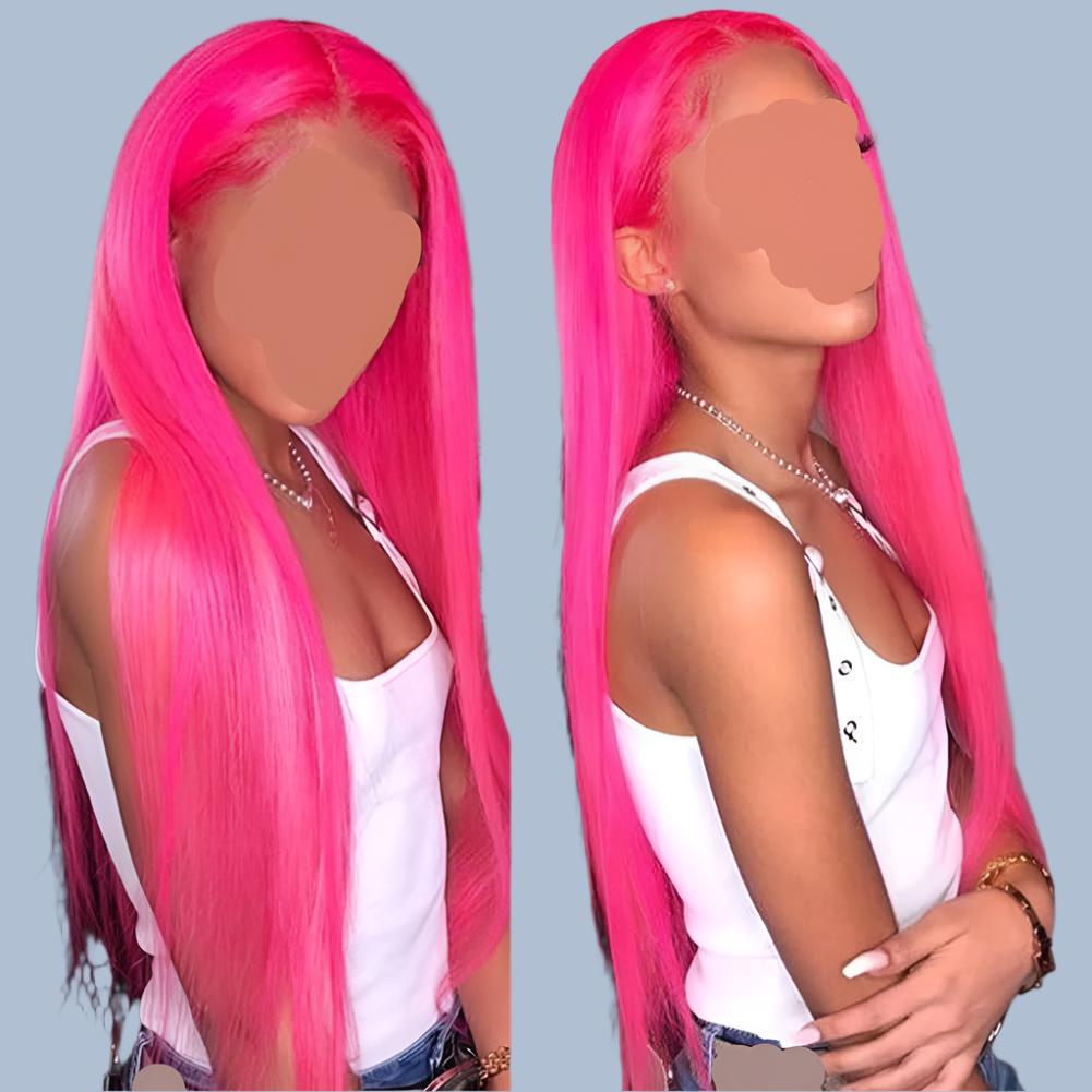 Fluorescent Long Straight Wig - European & American Fashion, Ruili Style